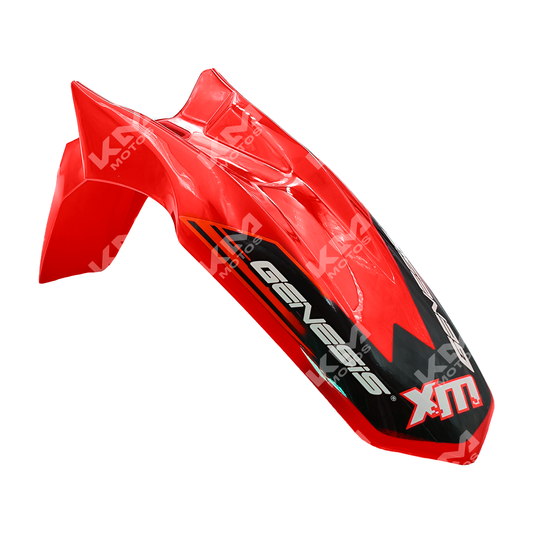 GUARDAFANGO DELANTERO ROJO XM200Z KMS