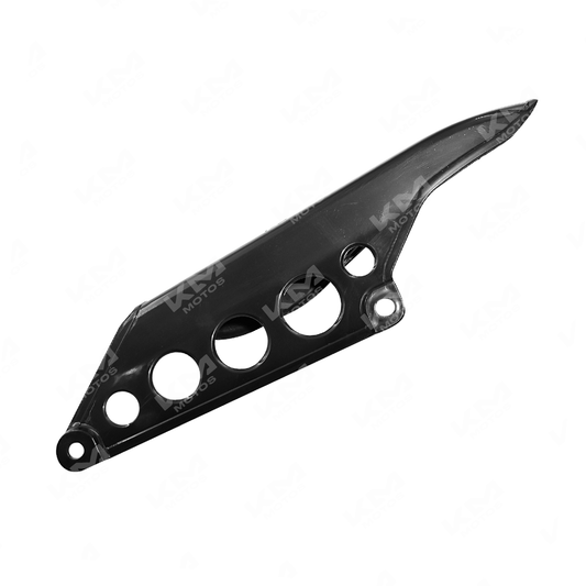 Cubrecadena KM Motos XM200Z, protector de cadena en color negro, para motocicleta, con diseño duradero y ajustable.