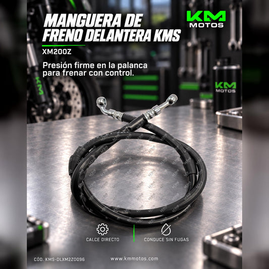 MANGUERA DE FRENO DELANTERA XM200Z KMS — KMS-DLXM2Z0096 | KM Motos