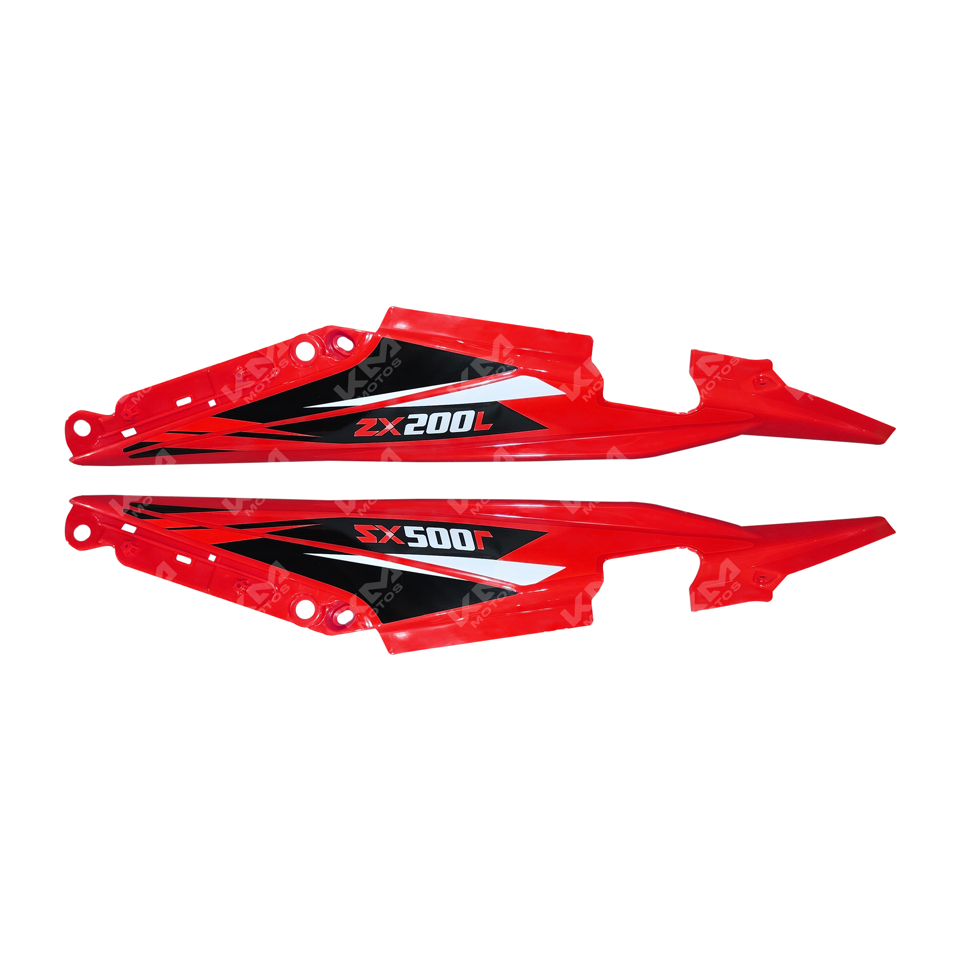 TAPADERAS LATERALES ROJA ZX150L/ZX200L M.N