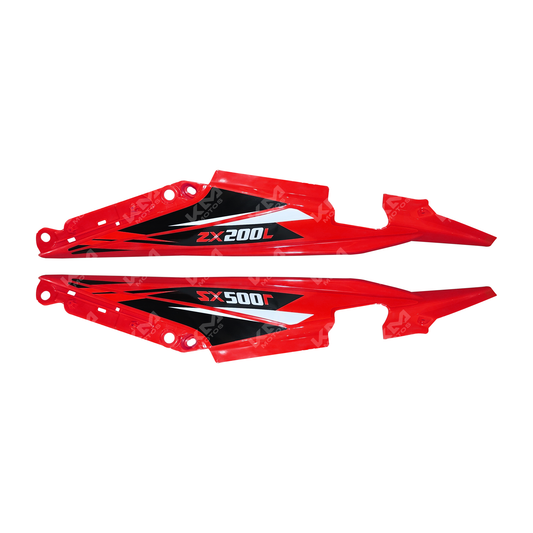 TAPADERAS LATERALES ROJA ZX150L/ZX200L M.N