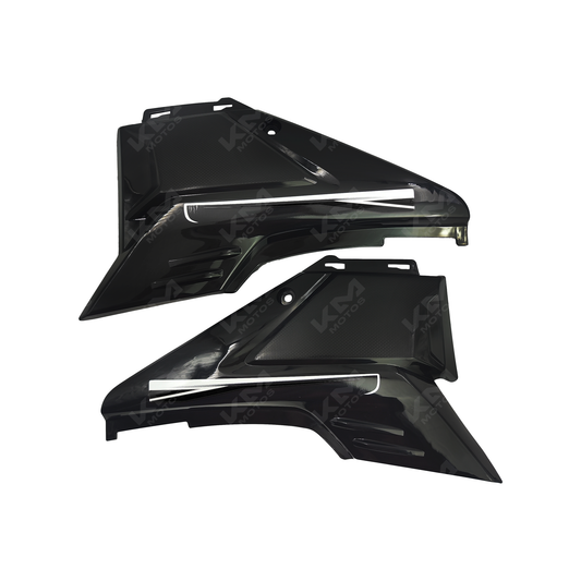 TAPADERAS DE BATERIA NEGRA ZX200L M.N - KMMOTOSHN
