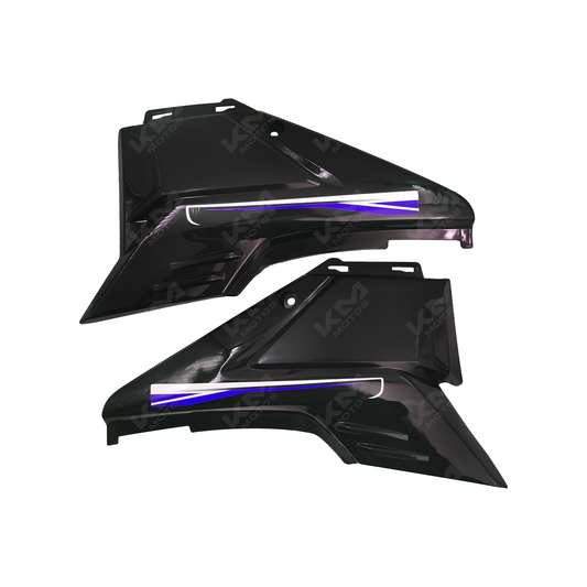 TAPADERAS DE BATERIA NEGRO/AZUL ZX200L M.N - KMMOTOSHN