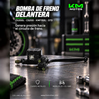 BOMBA DE FRENO DELANTERA METAL ZX200L/CG200/KMF150L/STD KMS