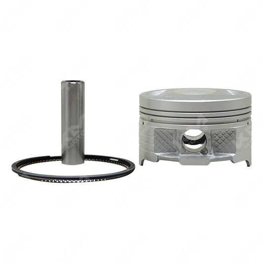 Conjunto de pistón para motos KM Motos, compatible con CG150, FT150, KB, CR1, DM150, 150Z y ZX150L, en imagen.