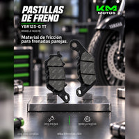 PASTILLAS DE YBR125-G TT (MODELO NUEVO)