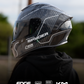 CASCO CERRADO SPYDER GRIS VIS/OSCURA EDGE TALLA "XL" DOT