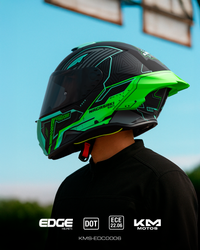 CASCO CERRADO NAGASAKI VIS/OSCURA EDGE TALLA XL DOT/ECE