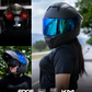 CASCO MODULAR FIBRA DE CARBONO MATE VIS/OSCURA DOBLE + LED EDGE TALLA "L" DOT