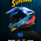 CASCO CERRADO SUPERMAN VIS/AZUL DOBLE EDGE TALLA "L" DOT