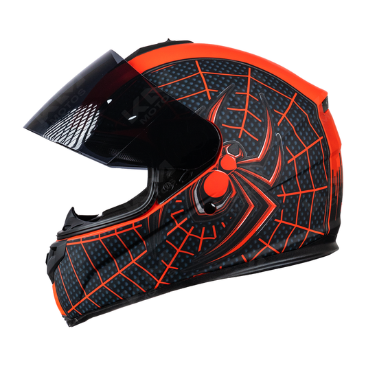 CASCO CERRADO SPIDERMAN VIS/OSCURA EDGE TALLA "XL" DOT