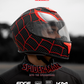 CASCO CERRADO MARVEL ULTIMATE SPIDERMAN VIS/TRANSPARENTE EDGE TALLA "M" DOT