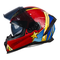 CASCO CERRADO MUJER MARAVILLA STARK VIS/OSCURA DOBLE EDGE TALLA "S" DOT/ECE