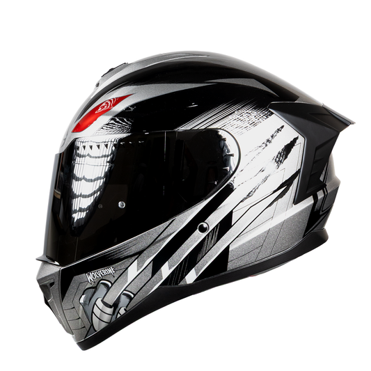CASCO CERRADO MARVEL WOLVERINE TITANIUM VIS/OSCURA EDGE TALLA "M" DOT