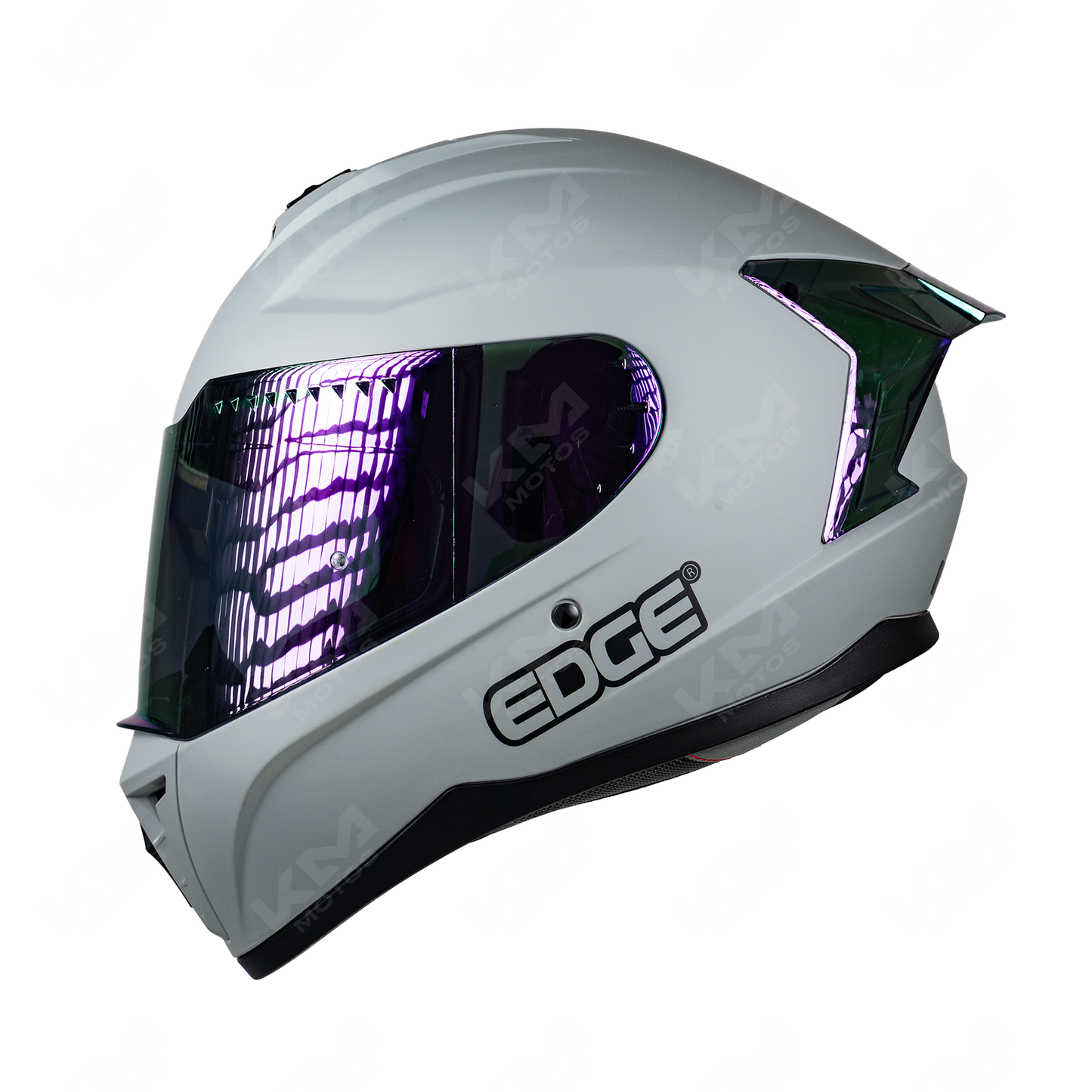 CASCO CERRADO EXTREME IRIDIUM VIS/MORADA EDGE TALLA "S" DOT/ECE