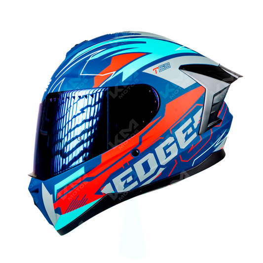 CASCO CERRADO EXTREME T68 BLUE VIS/AZUL EDGE TALLA "M" DOT/ECE
