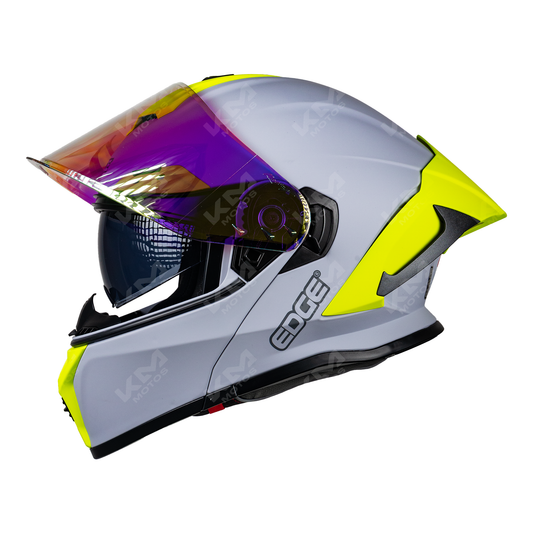 CASCO MODULAR GX7 GRAY NEON VIS/NEON DOBLE EDGE TALLA "M" DOT/ECE