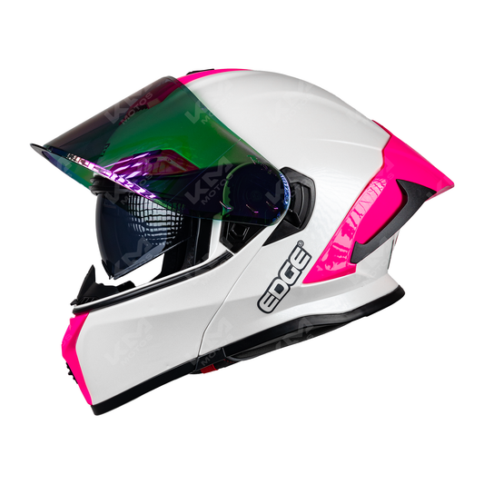 CASCO MODULAR GX7 WHITE PINK VIS/PINK DOBLE EDGE TALLA "S" DOT/ECE