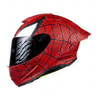 CASCO CERRADO SPIDERMAN #2 VIS/OSCURA EDGE TALLA "XL" DOT/ECE