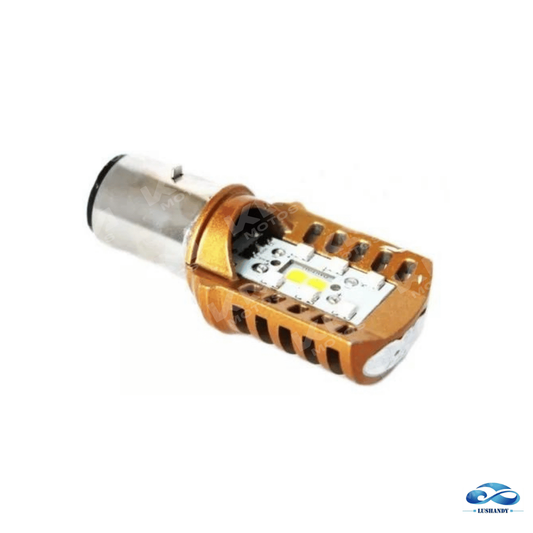 Luz LED de doble cara y contactos, luz de foco principal de marca Universal, con diseño compacto y eficiente para iluminación.