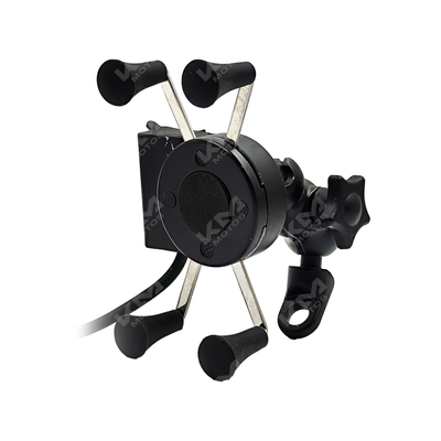 HOLDER METALICO CARGADOR USB