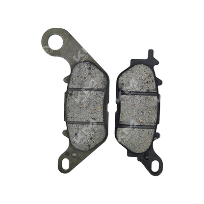 Pastillas de freno KM Motos YBR125-G TT, modelo nuevo, color negro y diseño compacto, para seguridad y rendimiento de frenos.