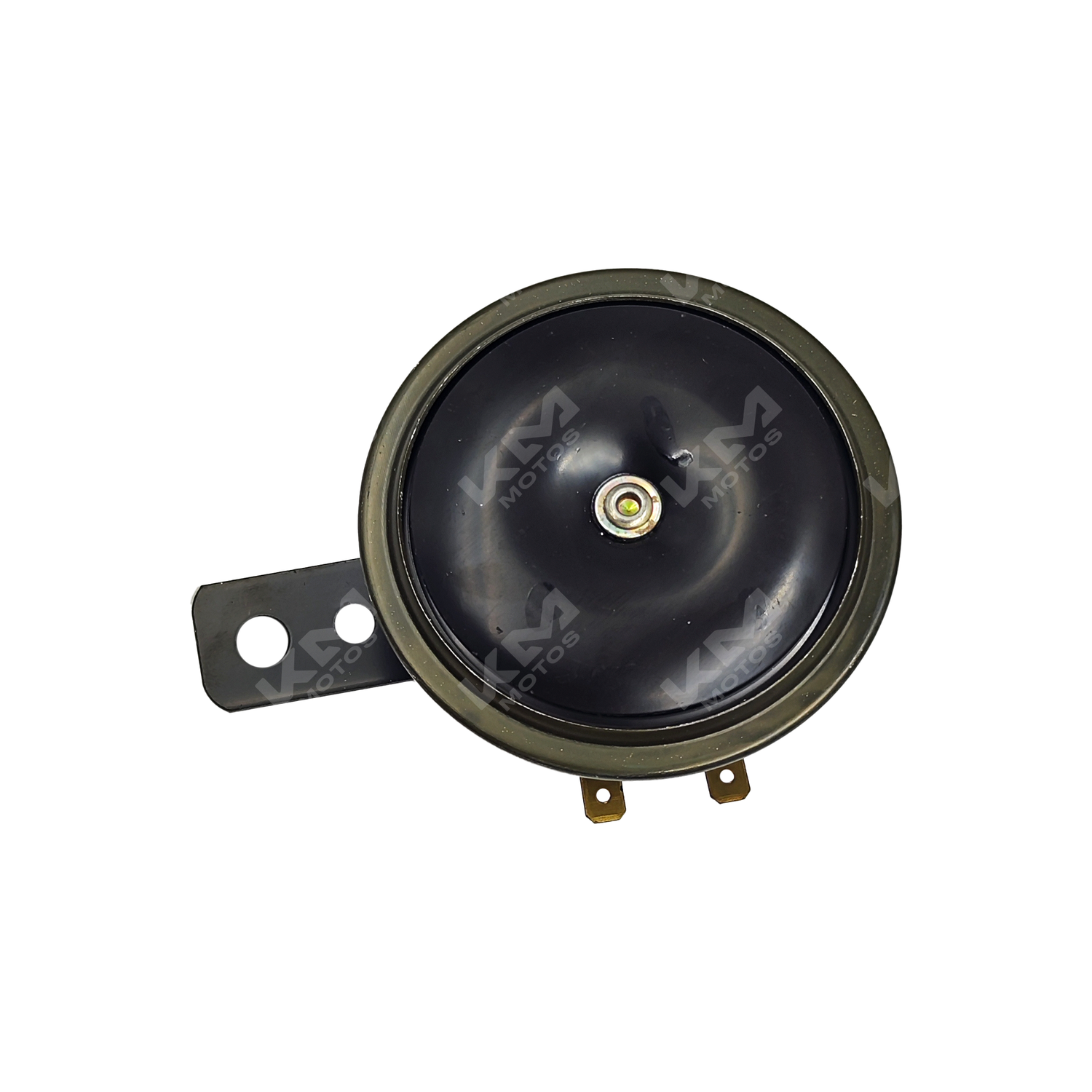 Pito de 72mm de 12V de KM Motos, accesorio de timón con bocina eléctrica para motocicleta.
