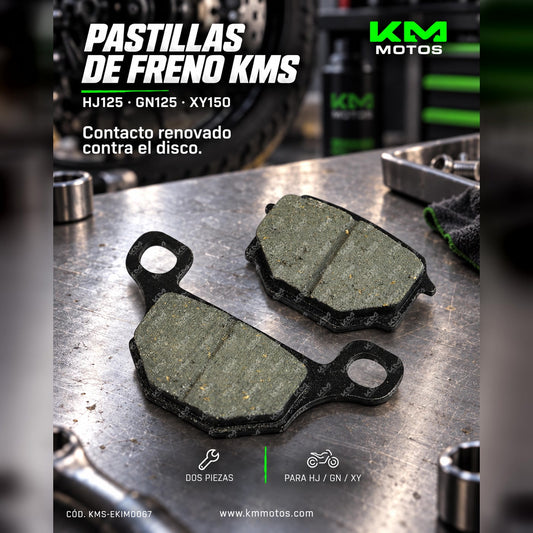 PASTILLA DE FRENO HJ125/GN125/XY150 — KMS-EKIM0067 | KM Motos