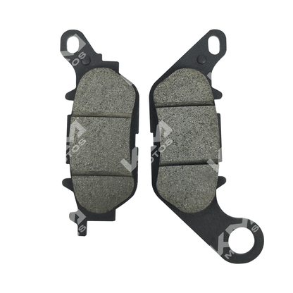 Pastillas de freno KM Motos para YBR125-G TT, modelo nuevo, en la imagen mostrando las pastillas de freno de alta calidad.