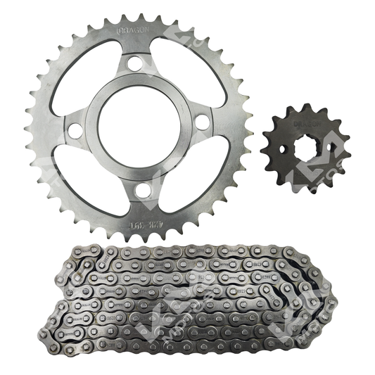 KIT DE TRACCION 39T/15T -428H FT150/CG150 DE BUJES 128L DRAGON