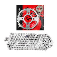 KIT DE TRACCION(ARRASTRE) 43T/15T -428H FT150/CG150 DE BUJES  CADENA 136L