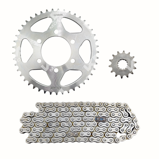KIT DE TRACCION 45T/14T -428H GXT200/KMF200  CADENA 136L - KMMOTOSHN