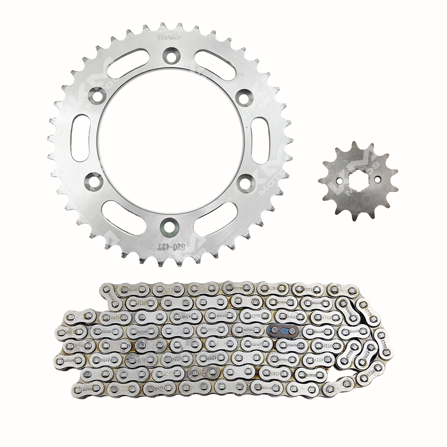 KIT DE TRACCION 42T/13T -520H ZX150L   CADENA  118L - KMMOTOSHN