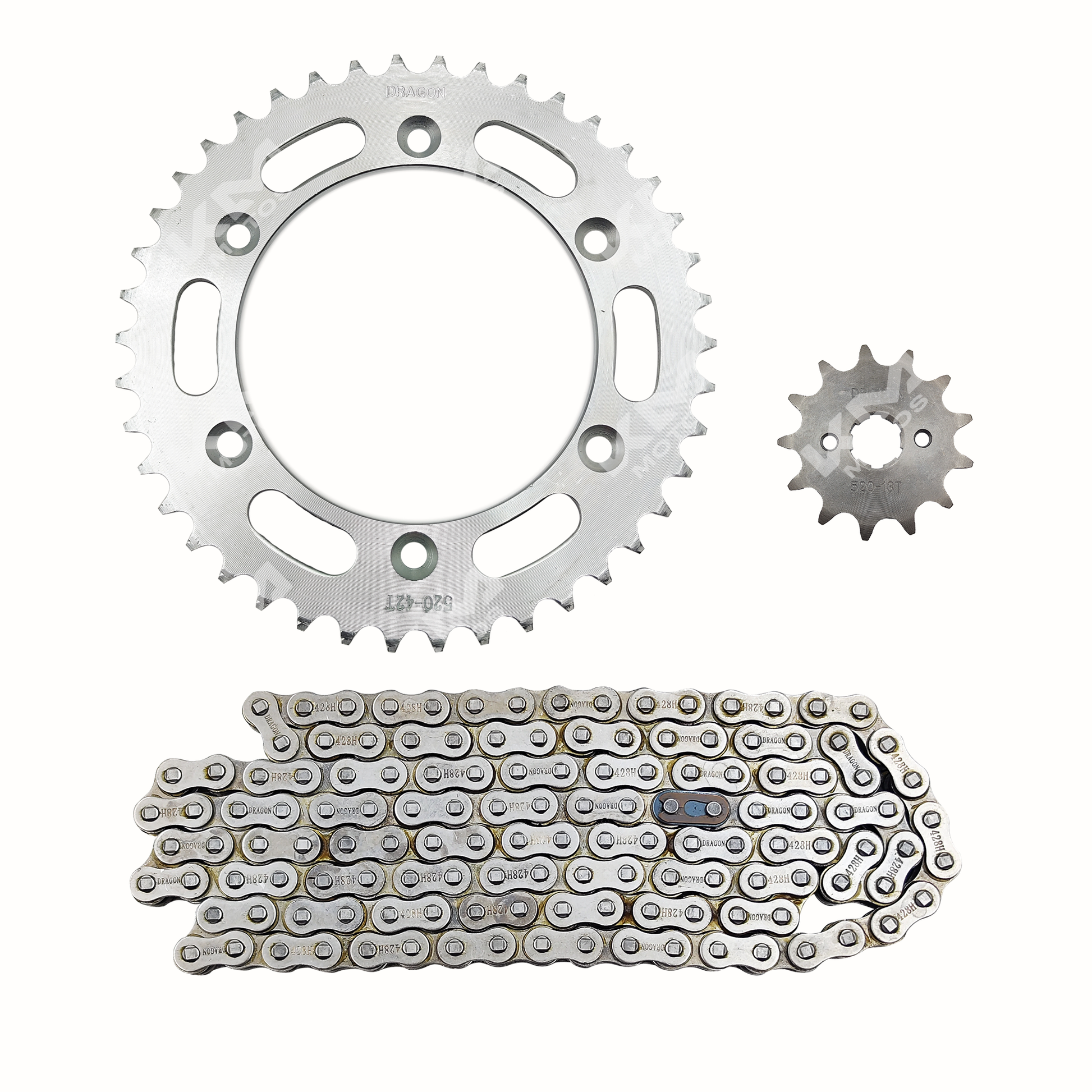 KIT DE TRACCION 42T/13T -520H ZX150L   CADENA  118L - KMMOTOSHN