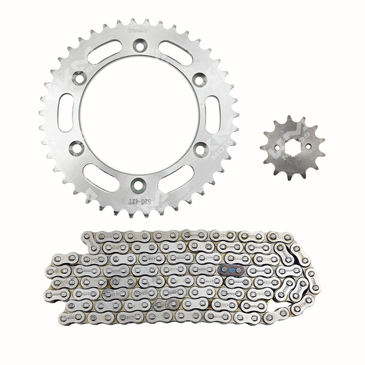 KIT DE TRACCION 42T/13T -520H ZX150L   CADENA  118L - KMMOTOSHN