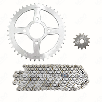 KIT DE TRACCION(ARRASTRE) 42T/13T -520H ZX200L (FRENO DE TAMBOR) CADENA 118L