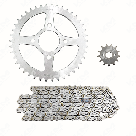 KIT DE TRACCION 42T/13T -520H ZX200L  (FRENO DE DISCO)  CADENA 118L - KMMOTOSHN
