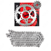KIT DE TRACCION(ARRASTRE) 39T/14T -520H (6 HOLE) NS200 PULSAR  CADENA  118L