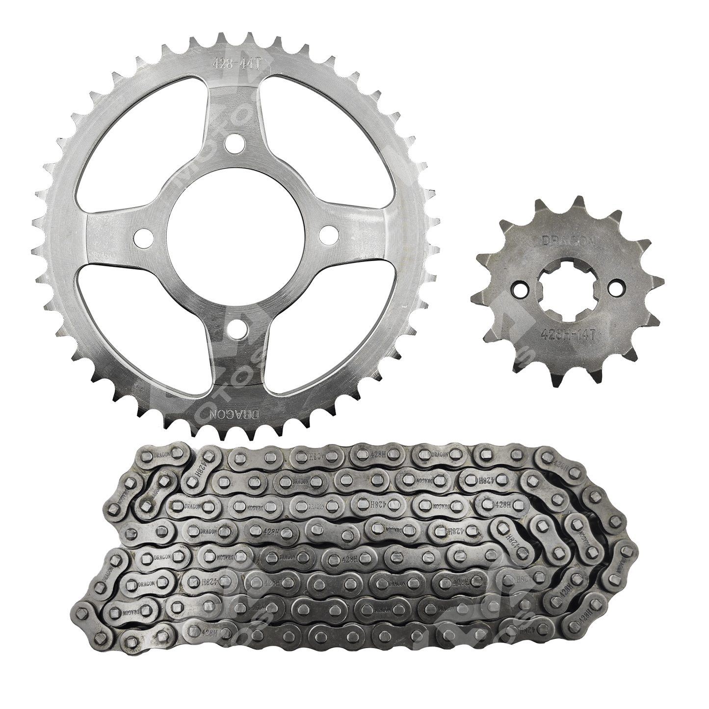 KIT DE TRACCION 44T/14T -428H RTR180 APACHE TVS DRAGON - KMMOTOSHN