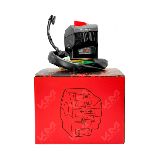 Conjunto de mando de repuesto KMS para motos Italika 170Z, 150SZ, 150Z y 250Z, componentes de control del vehículo.