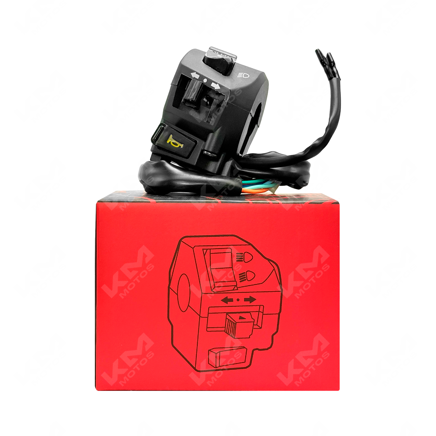 Conjunto de mando izquierdo para motos Italika 125FL, 125Z, 125FL GPS y 125FL con parrilla larga, marca KM Motos