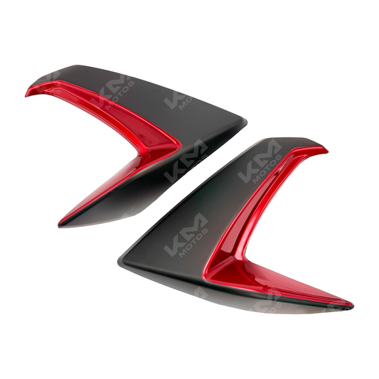 Cubierta de tanque roja para motocicleta Italika 150Z, izquierda o derecha, de la marca KM Motos.