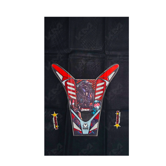FORRO PARA ASIENTO (AVANGERS ROJO)