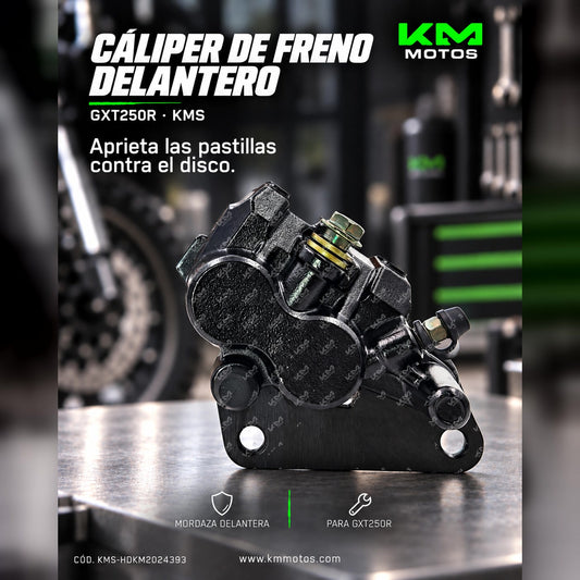CALIPER DE FRENO DELANTERO (MORDAZA) GXT250R KMS — KMS-HDKM2024393 | KM Motos