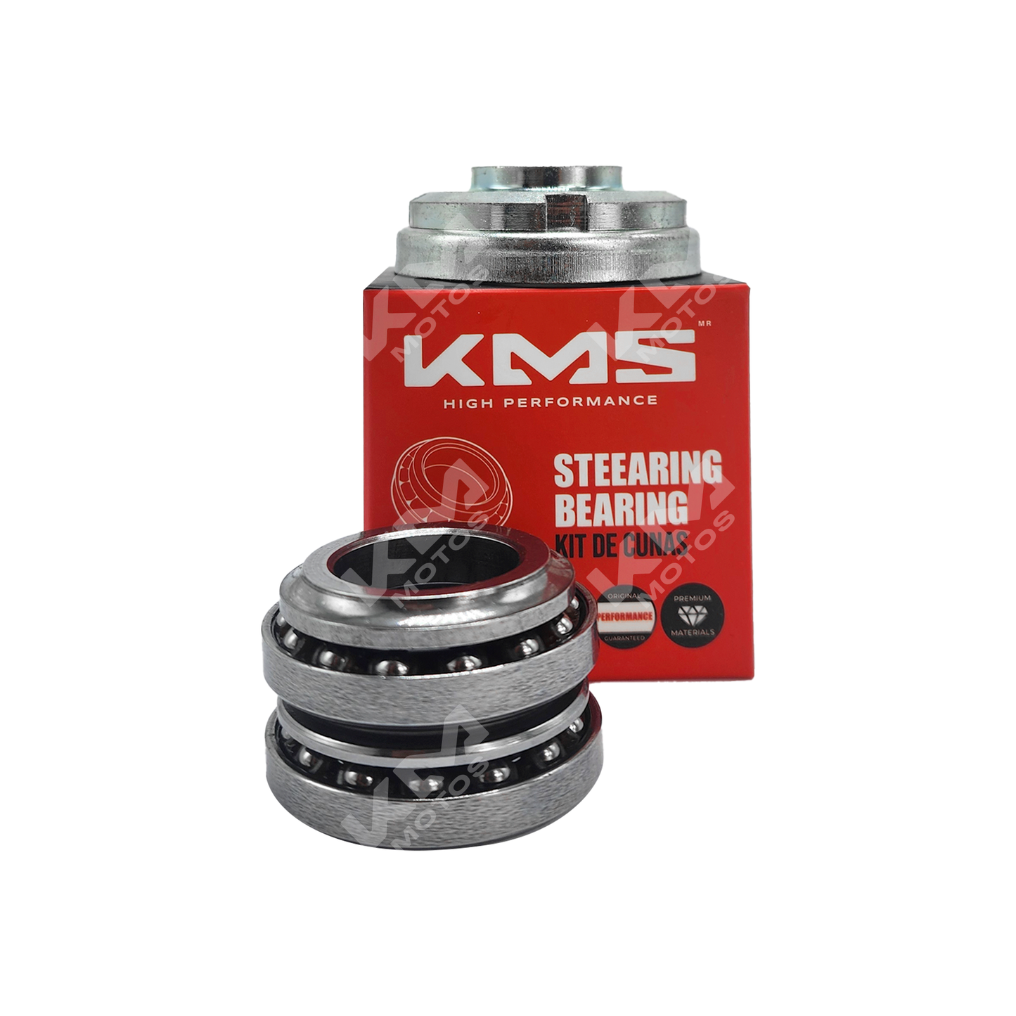 Cuna de dirección KMS SX6, kit de cunas para sistema de dirección, componentes visibles en la imagen.