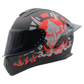 CASCO CERRADO NEGRO/ROJO MATE DEMOND MH613 HS2 D.V. VISERA OSCURA "XXL"