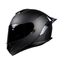 CASCO CERRADO NEGRO/FIBRA DE CARBONO MH613 HS2 D.V. VISERA OSCURA "XXL"