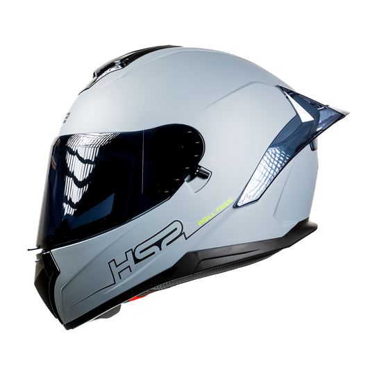 CASCO CERRADO GRIS MH613 HS2 D.V. VISERA OSCURA "L"