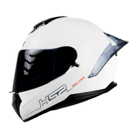 CASCO CERRADO BLANCO MH613 HS2 D.V. VISERA OSCURA "XXL"