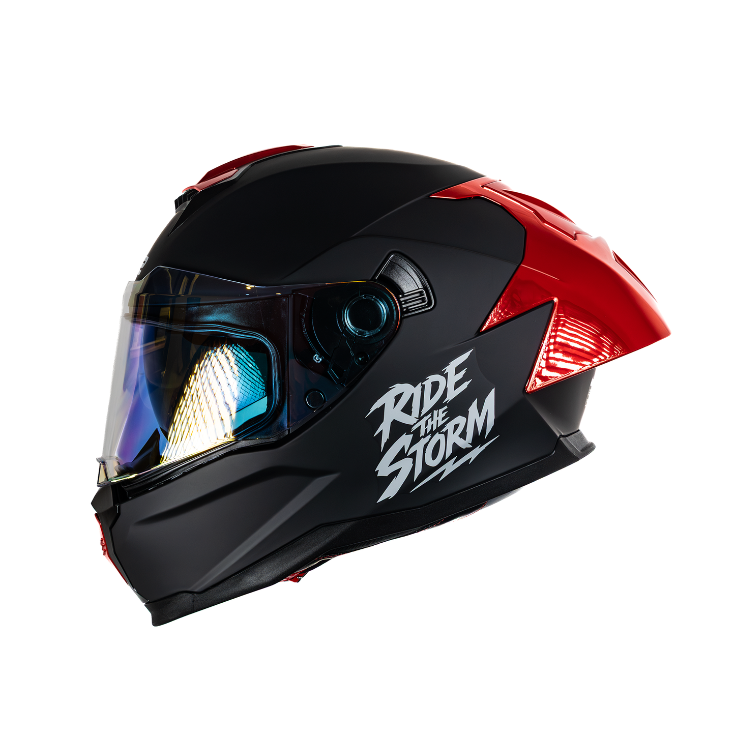 Casco cerrado HS2 Ride the Storm ZL-616 HS2 con visera roja fotocromática, tamaño L, homologación ECE/DOT, protección y estilo.